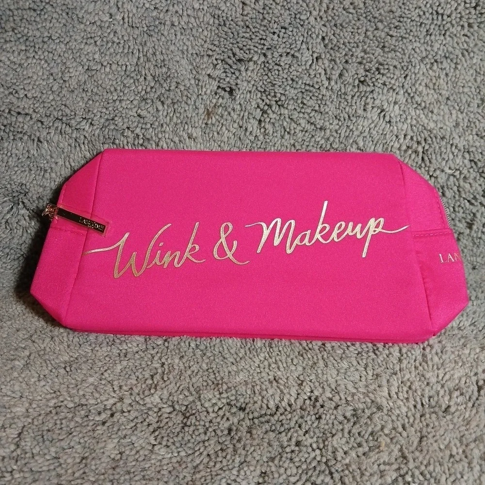 Lancome Paris Zip Up Pink & Gold 